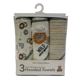 Set Tres Toallas Encapuchada para Bebe