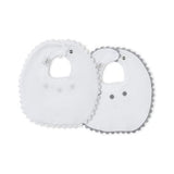 Pack 2 Baberos Bco/Gris