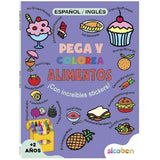 Libro de Colorear 48 páginas Pega y Colorea