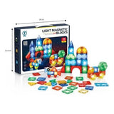 Bloques Magneticos con Luz - 34 Pcs