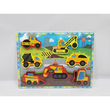 Set de Rompecabezas Carros Construcción