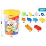 Cubeta de Bloques 50 Pcs Amarillo