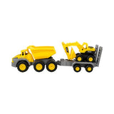 Set Dos Camioncitos de Friccion Remolque