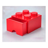 Cajon para Guardar Bloques Tipo Lego Rojo