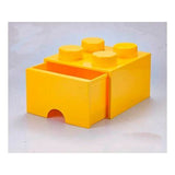 Cajon para Guardar Bloques Tipo Lego Amarilo