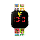 Reloj Toy Story 5 LED Cuadrado Azul