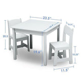 Set Mesa y Sillas Hpp Color Bianca