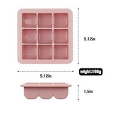 Bandeja de Silicona con Tapa 50ml Rosa