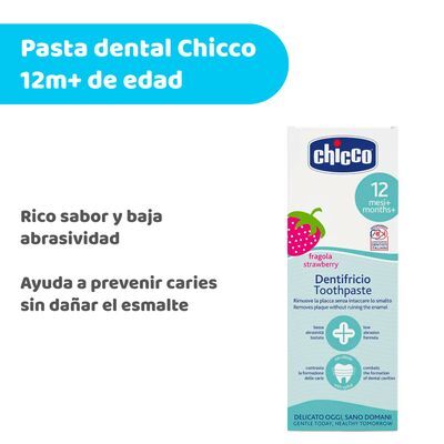 Pasta Dental sin Fluor Fresa 1-5 años