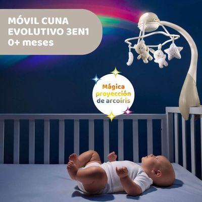 Móvil de Cuna con Proyector Arcoíris
