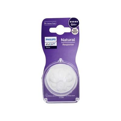 AVENT - 2 Tetinas T5 60+ Natural Response