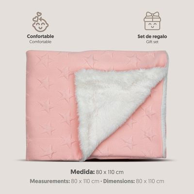 Manta Estrellas Rosa