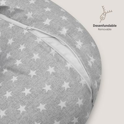 Almohada Lactancia Mod Star Gris