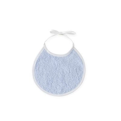Set de Toalla con Capucha y Babero Osito Azul/Blanco