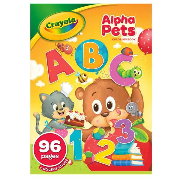 Libro de Colorear 96pg Mascotas Alfabeto