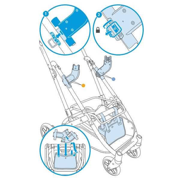 UppaBaby Adaptador Minu para Silla Carro Mesa