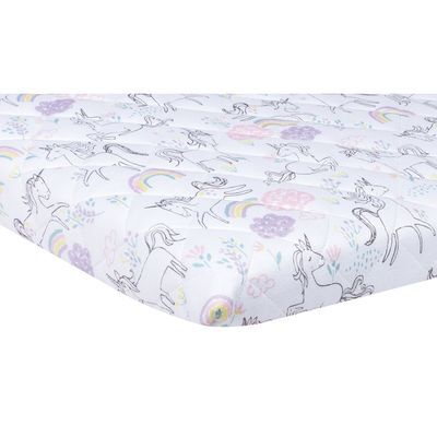 Cubrecolcha de Porta Crib - Unicornio