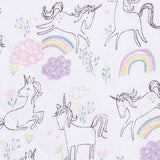 Cubrecolcha de Porta Crib - Unicornio