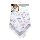 Set 3 Baberos Bandana Reversible - Unicornio