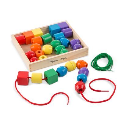 Set Madera Cuentas Enhebrar Primario