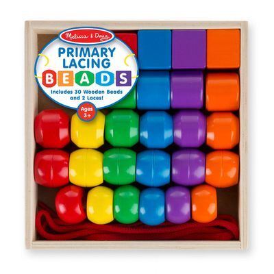 Set Madera Cuentas Enhebrar Primario
