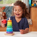 Set Madera Apilador Aros Arcoiris