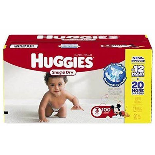 Pañales Huggies Snug & Dry tamaño 3- 100 unidades