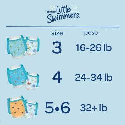 Little Swimmers Medium-Large 11 Uds