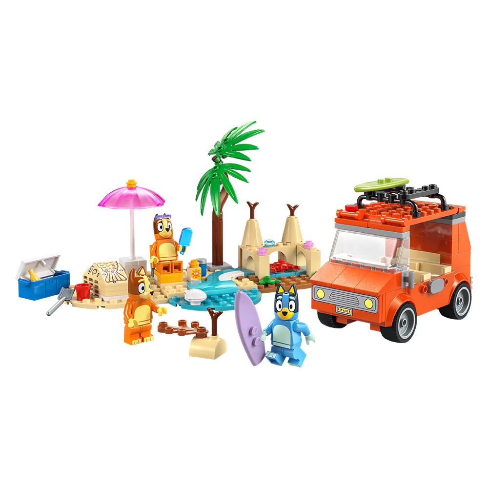 LEGO Bluey - Bluey's Beach & Family Car Trip