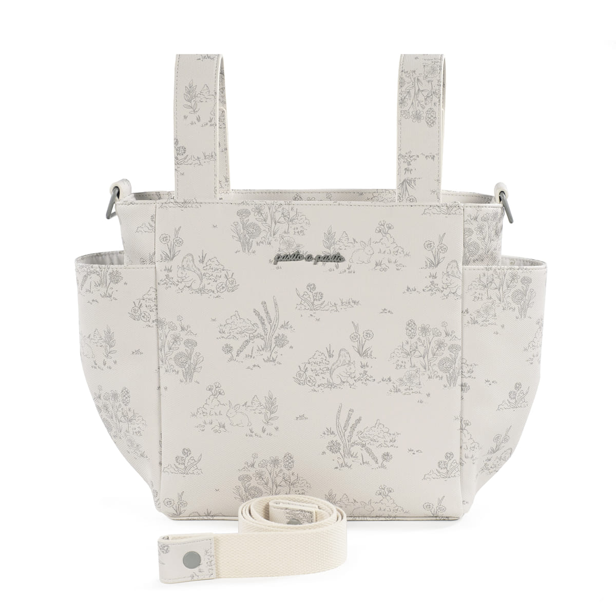 Bolsa Crossbody Toile de Jouy Cream