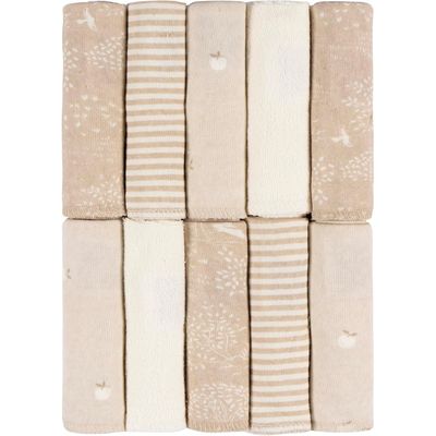Set de Toallitas de Baño 10pc Crema