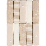 Set de Toallitas de Baño 10pc Crema