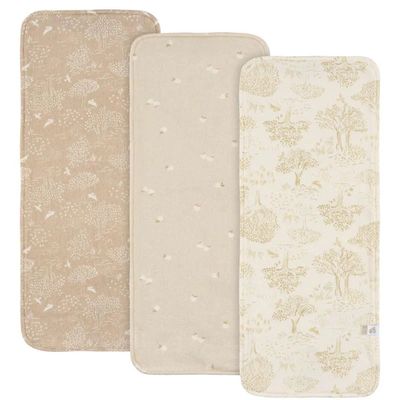 Set de Paños de Hombro 3pc Crema