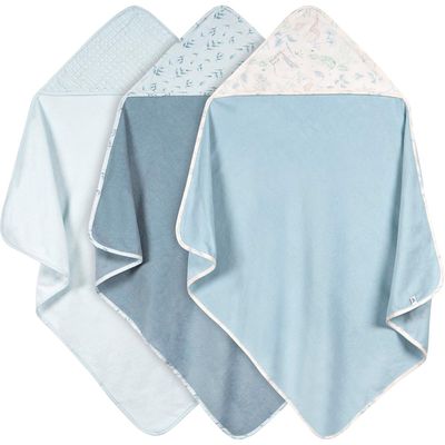 Set de Toalla con Capucha 3pc Azul