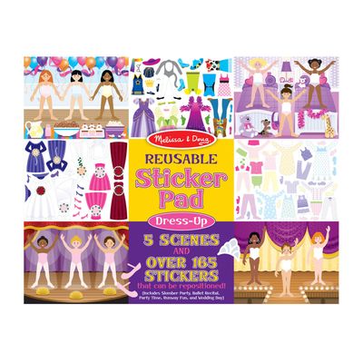 Libro Stickers Reusables Dress Up
