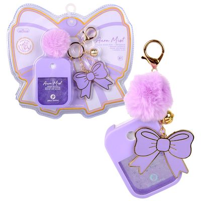 Llavero Perfumado Aroma Mist con Pom Pom Lila