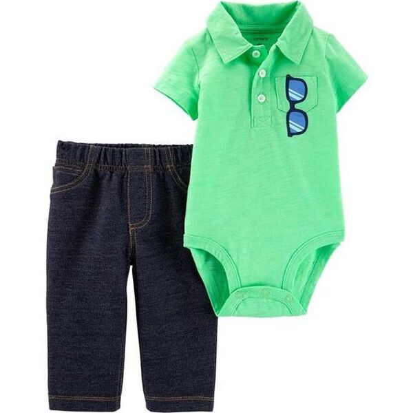 Set 2 piezas Enterizo  & Pantalon S.24 meses