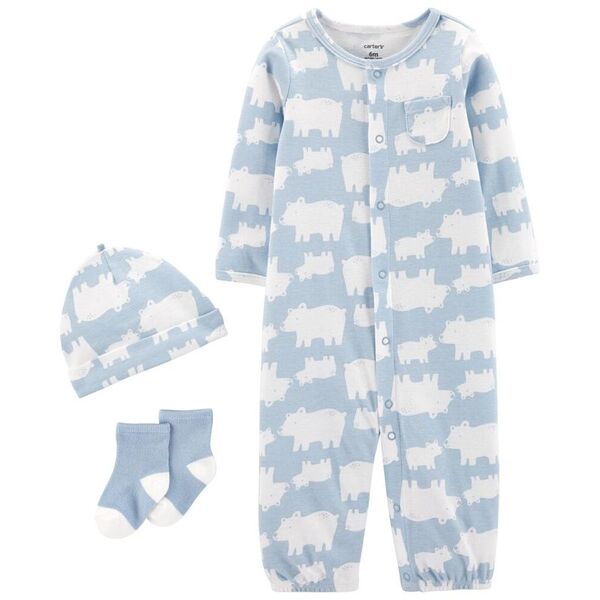 Set Ropita Oso Azul 3 meses