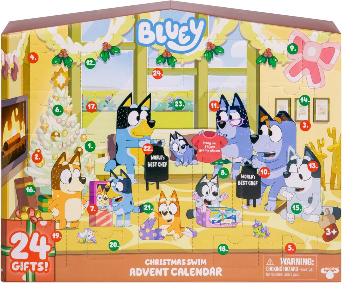 Bluey Calendario de Adviento Navideño