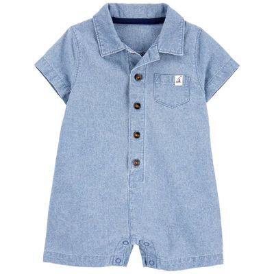 ENTERIZO CHAMBRAY 1 PIEZA NIÑOS