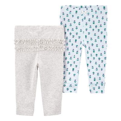 Set 2 Pc Pantalones Algodón Niña