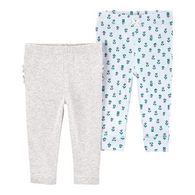 Set 2 Pc Pantalones Algodón Niña
