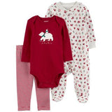 Set de Pijama Floral Navideño