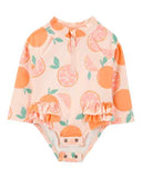 Traje de Baño Manga Larga Orange Slice