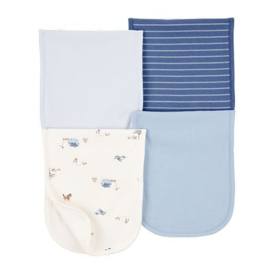 Set de Paños de Hombro 4pc Azul