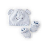 Set de Gorro y Media Perrito Azul