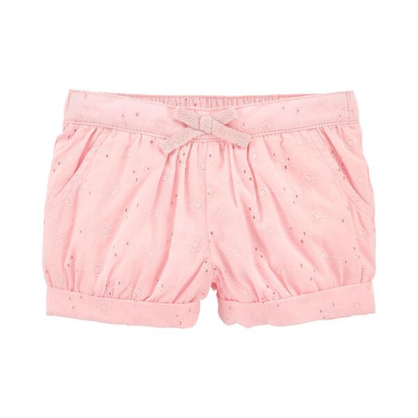 Short Tejido Corsage Rosado-12 meses