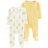 Set Ropita 2pcs Pijama Amarilla Niña 3m