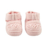 Media Bebe Crochet Rosado Nb