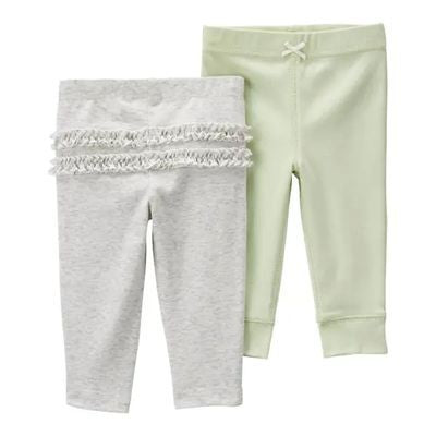 Pantalon Niñas 2 pack Gris S.9m